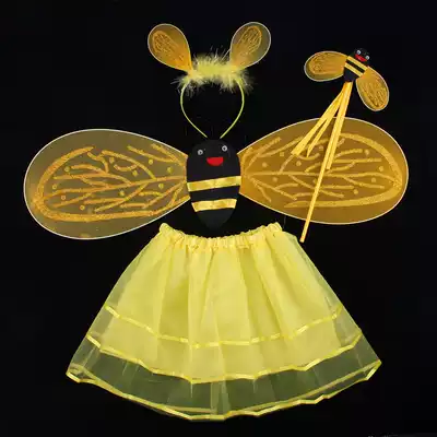 Chen Tao 70g children's angel wings props parent-child installation demon fly bee wings three-piece set