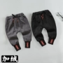 Quần áo trẻ em bé trai cộng với quần nhung Các mẫu mùa thu đông 1-2-3 cho bé quần dày cotton quần bé quan ni nhung tre em