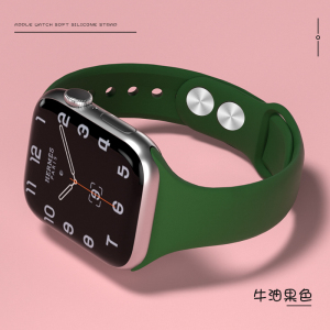 适用苹果手表表带iwatch6/5/4代小蛮腰替换带Apple Watch4/3/2代S5手表带38/40/42/44mm硅胶腕带iphoneseries