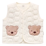 Детский осенний стеганый жилет для девочек, зимний бюстгальтер-топ, в западном стиле