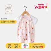 Trẻ sơ sinh quần áo ngắn tay một mảnh mùa hè cotton mỏng phần trẻ em ra khỏi quần áo phụ nữ romper váy mùa hè cho bé - Áo liền quần