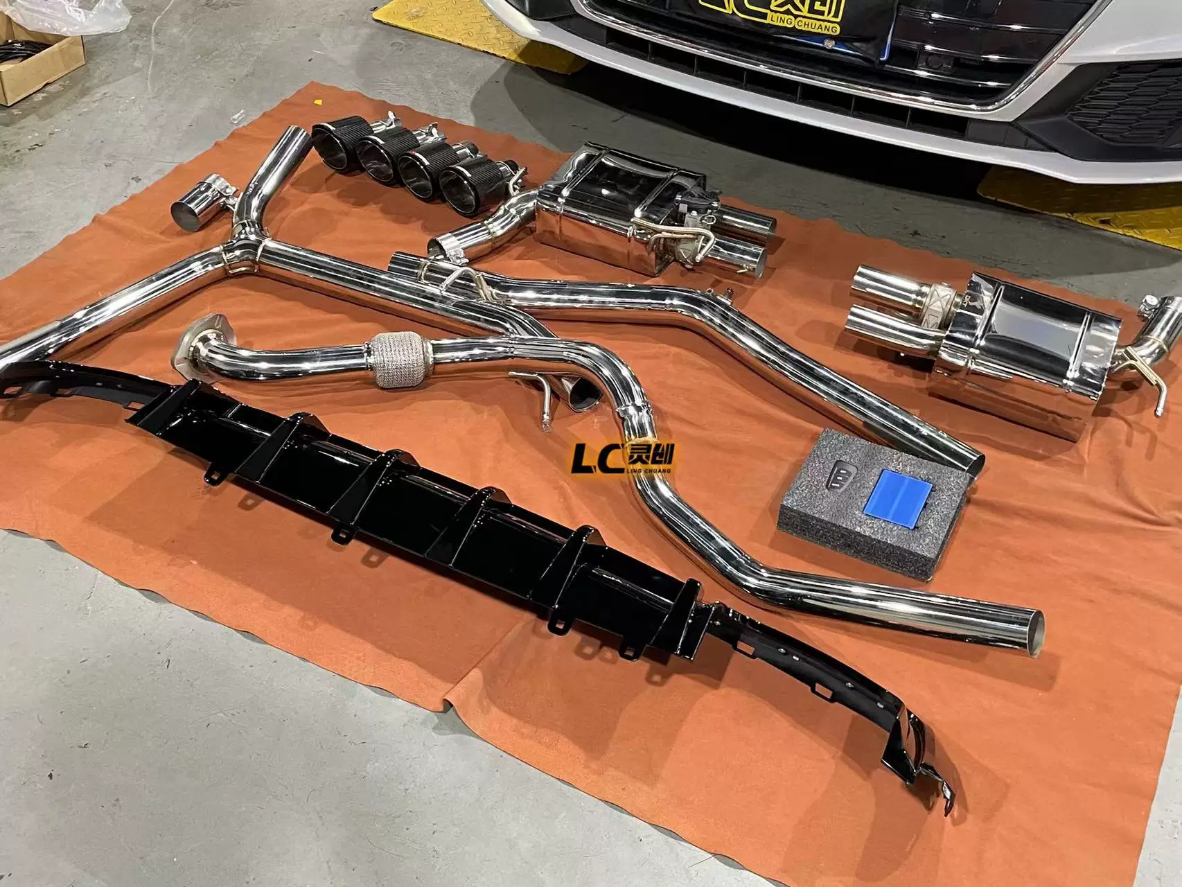 Новый Audi A4 A5 A6A7 улучшения DKT спортивные средние и задние клапаны с высокопроизводительным выхлопом S4