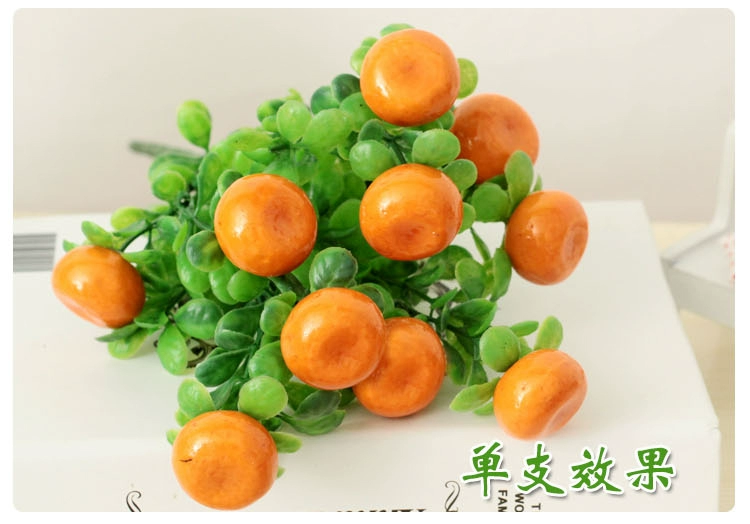 Hoa giả trang trí bó hoa nhựa trái cây phong phú vườn hoa nhân tạo trồng hoa cam giàu hoa quả mong ước tốt lành - Hoa nhân tạo / Cây / Trái cây cây hoa mai giả