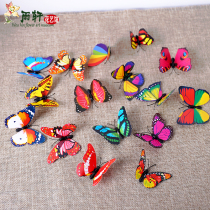 7cm three-dimensional simulation butterfly wedding home decoration creative wall stickers curtain refrigerator tile decoration fake plastic butterfly