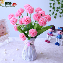 Silk flower fake flower dried flower plastic simulation Flower Vine bottle set living room home decoration dining table ornaments flower arrangement
