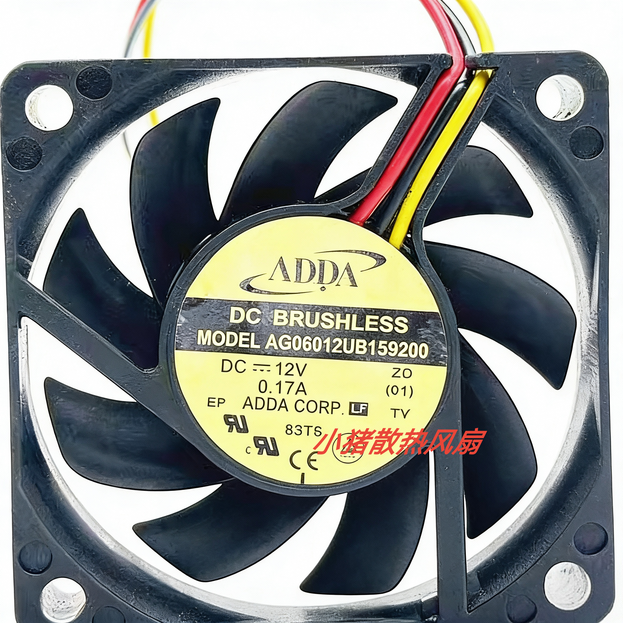 Spot ADDA 6015 6CM AG06012UB159200 12V 0.17A chassis DC cooling fan