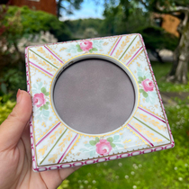 French hand-painted porcelain picture frame