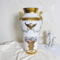 定金现货 全款2280绝美的1800年代 纯手绘 天鹅天使花篮 鎏金花瓶