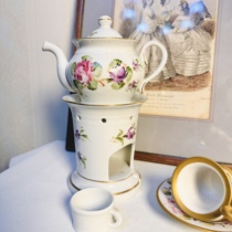 Spot Galleria hand-painted flowers warm teapot