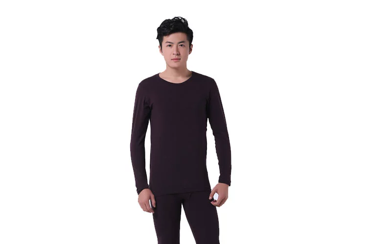 Đầu đồ lót nam quần áo mùa thu quần dài phù hợp với bông amoniac vòng cổ quần áo mùa thu quần dài đồ lót nhiệt