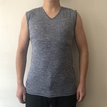 Quick-dry tight mens sports vest fitness Sports Basketball sleeveless waistband sweat high-play running thin fabric
