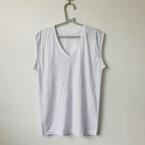 Quick-dry mens sports vest wide shoulder sleeveless V-neck waistline waistline running cool mens vest