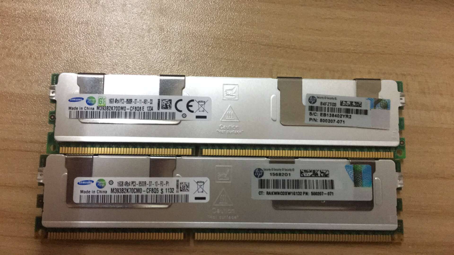 HP 500207-071 500666-B21 PC3-8500R ECC DDR3 1066MHz original memory