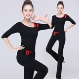 Осенняя элитная спортивная черная одежда для йоги, комплект, по фигуре, 2022 года