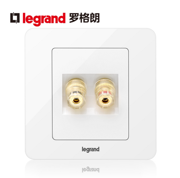 Roguerren Switch Socket Panel Fugitive Round One Socket Two Speaker Socket Panel 86