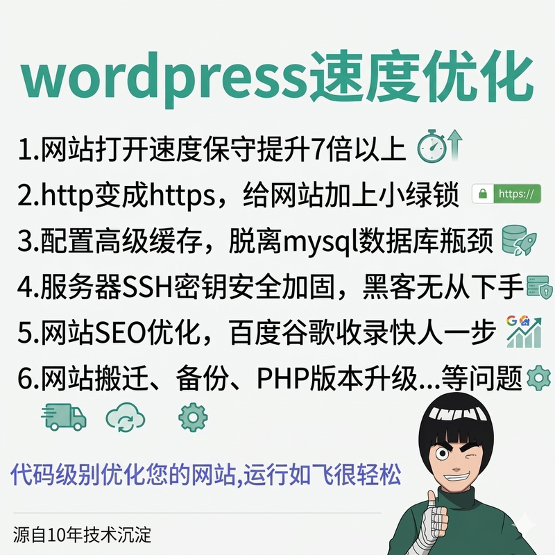 Wordpress Optimization, Speed Performance, Website Speed Acceleration, Website Migration, Security Reinforcement, Website Problem Resolution, Seo