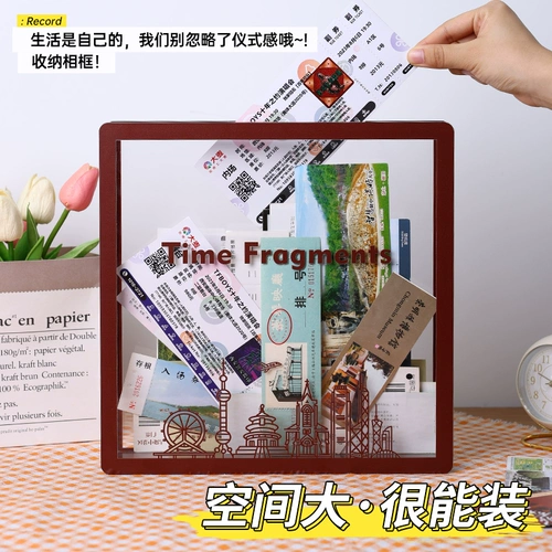 Акриловые фрагменты времени, корешок для хранения билетов, фоторамка, билеты на концерт, билеты в кино, карта путешествий, авиабилеты