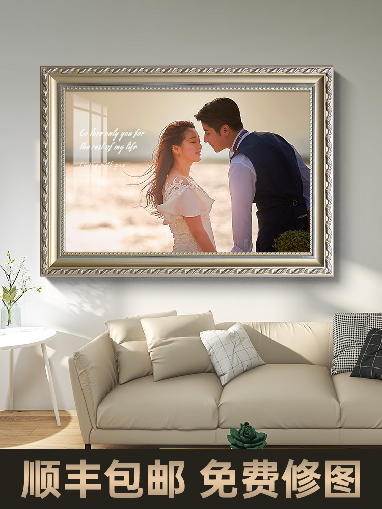 Photo frame hanging wall enlarging wedding photos washing photos table custom made with frame framed photos 16 20 24 inches
