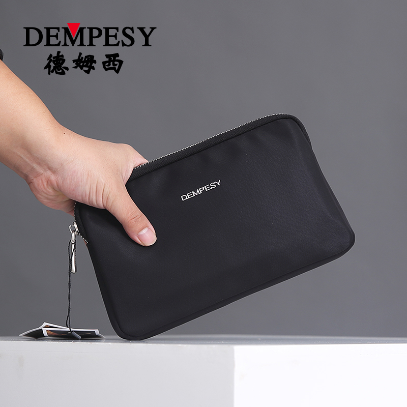 2022 new men's handbags Canvas Hand Grab Bag Casual Nylon Cloth Clip Bag Large Capacity Oxford Mobile Phone Bag Tide