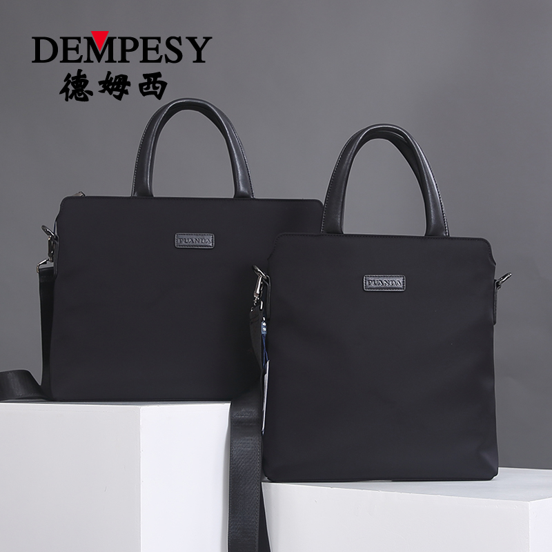 Six Men's Handbags Casual Men's Bags Shoulder Bags Messenger Bags Oxford Cloth Horizontal Sections Large-capacity Canvas Business Documents