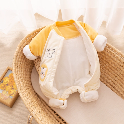 Детский демисезонный комбинезон, стеганое боди, утепленный пуховик, увеличенная толщина