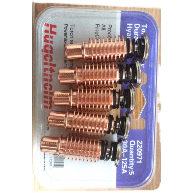 Plasma cutting accessories 125A electrodes 220971 220971 220975 Protection caps 220976 Eddy Current Rings