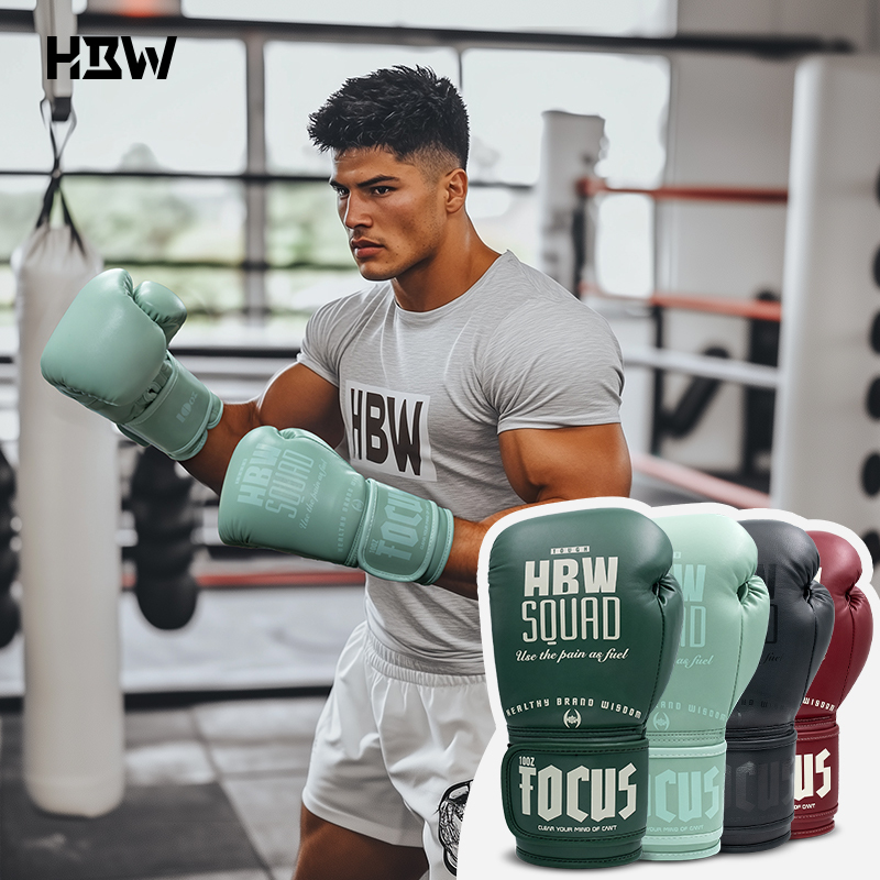 Hbw Youth Boxing Gloves Muay Thai Fighting Fighting Practical Sandbag Professional Fitness Training Adult Boxing Gloves