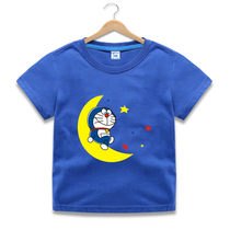 Small children short-sleeved baby print half-sleeved shirt 2020 new boys Korean shirt girls breathable sweat-absorbing T-shirt 3