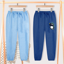 Childrens mosquito trousers 2021 new babys thin trousers for boys and girls in summer casual cotton sweatpants