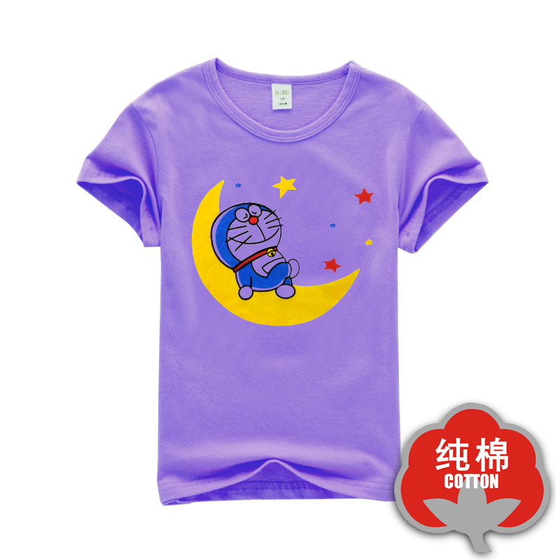 2018 mới cho trẻ em Hàn Quốc áo thun ngắn tay bé trai nửa tay cho bé gái mùa hè trẻ em mặc áo sơ mi cotton thủy triều áo thun bé gái 1 tuổi