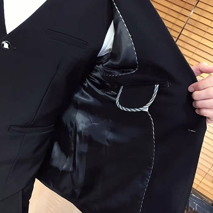 Suit phù hợp với nam giới mùa xuân và mùa thu trang trí cơ thể bốn mảnh chú rể váy cưới đám cưới phù rể phù hợp với nam chuyên nghiệp váy thủy triều quần nam