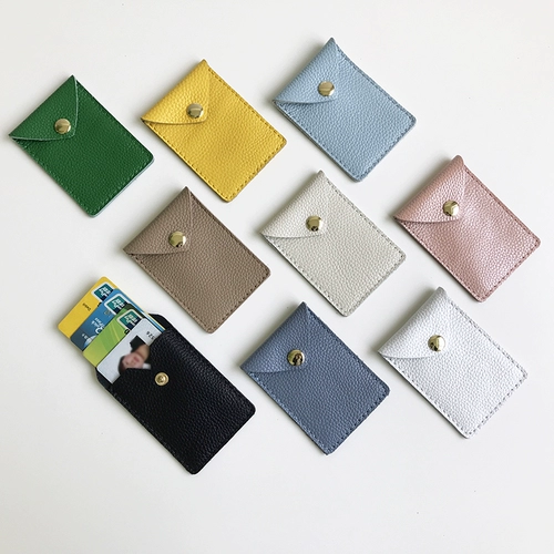 Маленький кожаный брендовый комплект, антимагнитный чехол для проездного и картхолдер, воловья кожа, простой и элегантный дизайн, из натуральной кожи