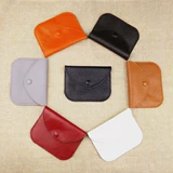 Кожаный кошелек, сумка через плечо, маленькие ультратонкие монеты, бумажник, простой и элегантный дизайн, из натуральной кожи, в корейском стиле