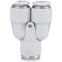 Pneumatic component quick connector white PW Y-type three-way variable diameter PW6-4 8-6 10-6 10-8 12-10
