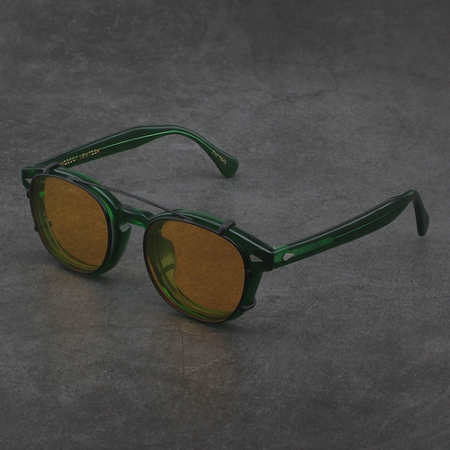 MOSCOT LEMTOSH Очки рамки мужчин с зажимами солнцезащитных очков зеленые глаза оптические пластины