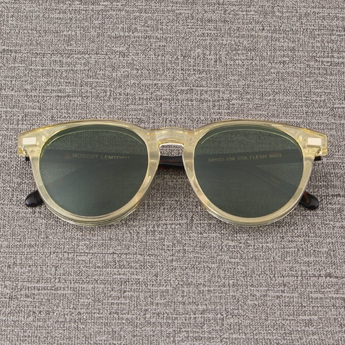 MOSCOT LEMTOSH Ретро прозрачные зеленые солнцезащитные очки