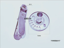 Stainless steel air volume regulating valve actuator stainless steel disc clip 304 stainless steel handle 