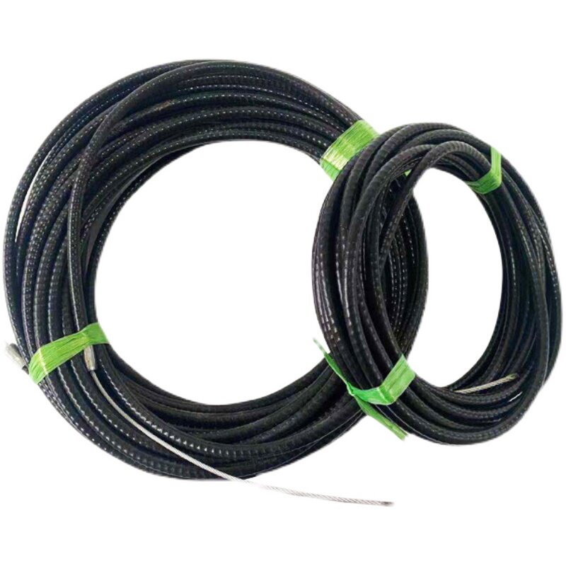 Steel wire rope far-control mechanism smoke exhaust valve actuator steel wire rope manufacturer direct custom distance execution black cover-Taobao