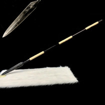 Hand forged solid one overlord gun manganese steel spear Zhao Zilong long spear martial arts sword red tassel gun not opened