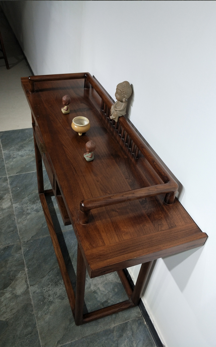Nội thất cũ Elm Trung Quốc mới hiên hiên bàn tủ hiên trường hợp Zen cho bàn Phật tinh khiết tủ gỗ hiên - Bàn / Bàn bàn gỗ chân sắt