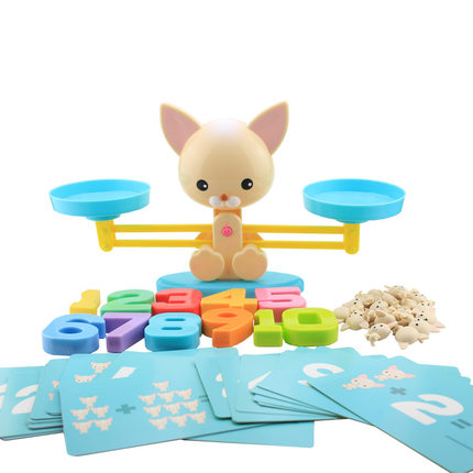 Puzzle Puppy Up Puppy Puppy Scales Toy Monkey Enlightenment Digital Scales Math Pooch Scales says children's toys