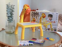 Children Early Teach Small Deer Projection Drawing Machine Writing Board Multifunction Baby Drawing Board Table Erasable girl Puzzle Toy