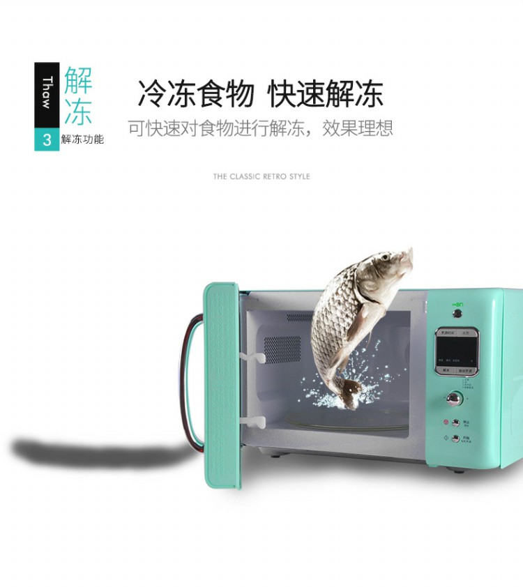 Lò vi sóng mini DAEWOO / Daewoo KOR-6LBRM / R / W / C 20L Home nhỏ Mint Green lò nướng bosch hbg635bb1