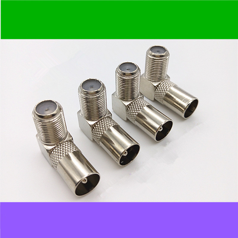 Bend F mother turn 9 5TV male head Inform plug RF revolution F female mouth threaded mother turns 9 5 male