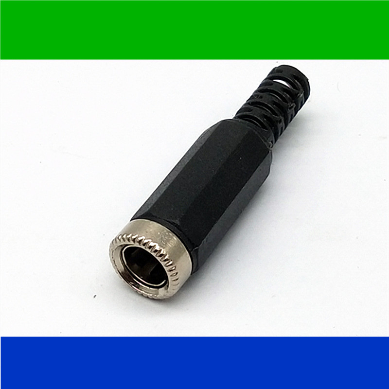 Monitoring power DC welding head DC sheath welding plug DC5 5*2 1 2 5mm female monitoring LED power head