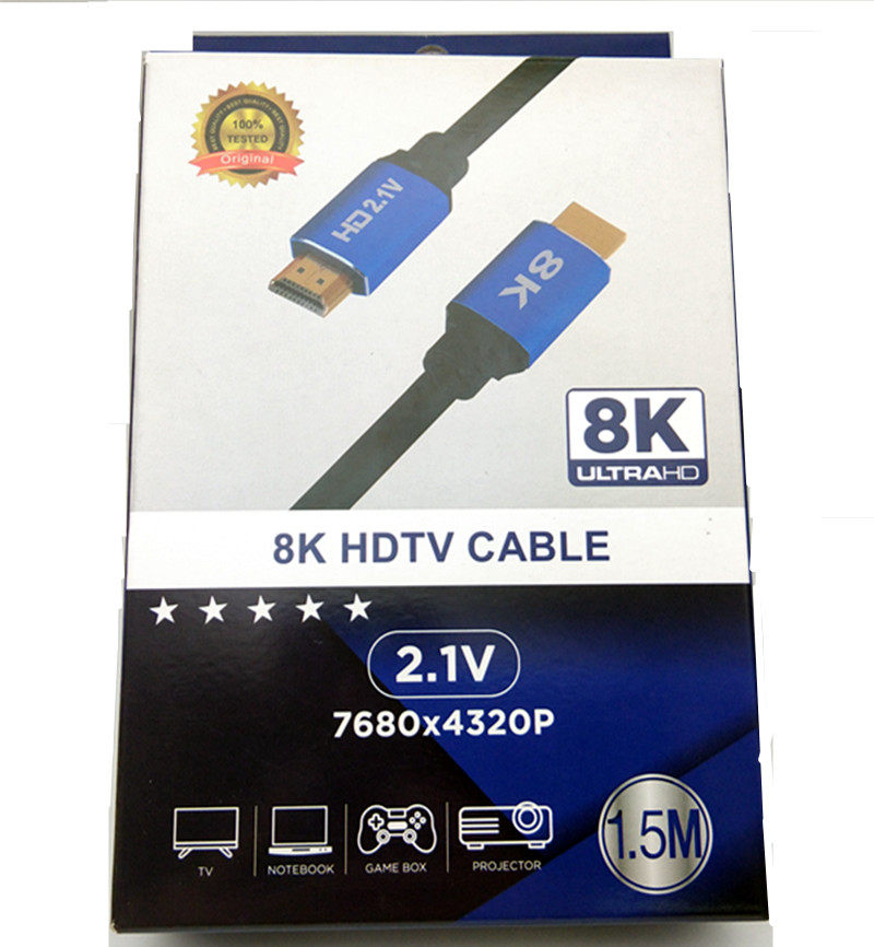 Spot 2 1 version hdmi high picture quality line 1 5 m 3 m 5 m HD 8Khdmi gilded computer TV connection line