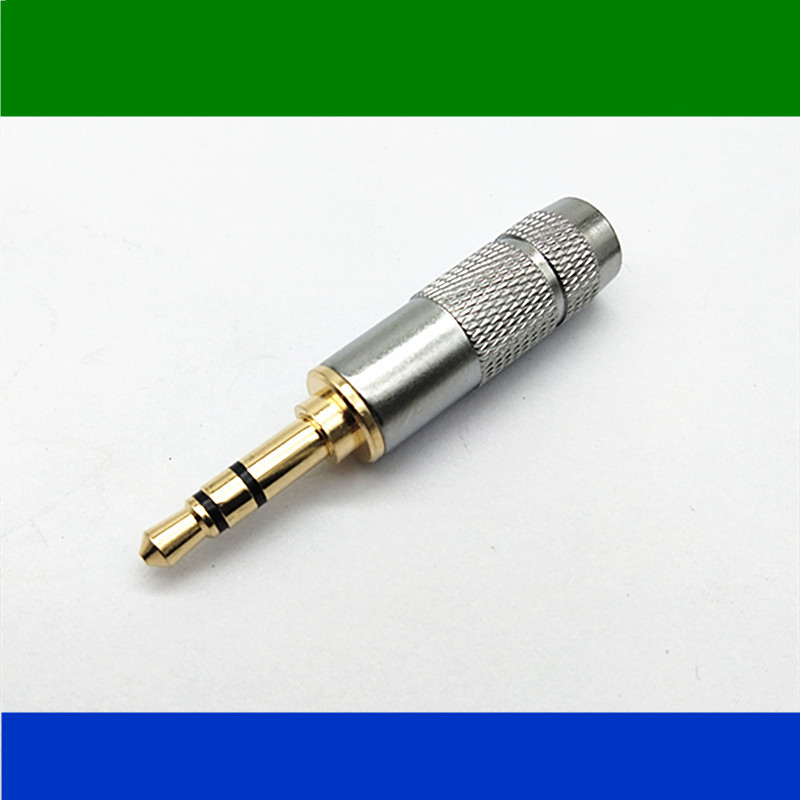 Eurasia Deed 3 5mm gilded stereo headphone plug computer audio plug 3 5MM Three-three mini-type