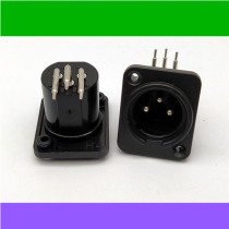 Plastic Cannon seat 3 Core Caron seat Cannon bend foot Caron socket plastic Caron male socket