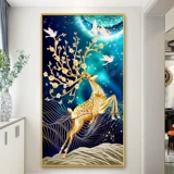 Новая вышиваемая вышиваемая вышивка 2022 крыльца лось маленькие детали сама спальня для гостиной вышива