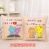 Cross stitch 2018 cặp đôi mới rất đơn giản cartoon xe sống gối phòng thêu gối bìa 2019 - Công cụ & phụ kiện Cross-stitch